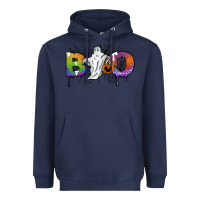 Navy Boo Heavyweight Hoodie - SublimationCraftShop