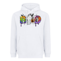 White Boo Heavyweight Hoodie - SublimationCraftShop