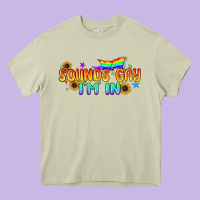 Sounds Gay I'm In Pride Lgbtq Heavy Core Tee Designed By Bundleandbundleshop