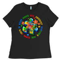 Black what makes you different is what makes you beautif Ladies Tee - Artiststas