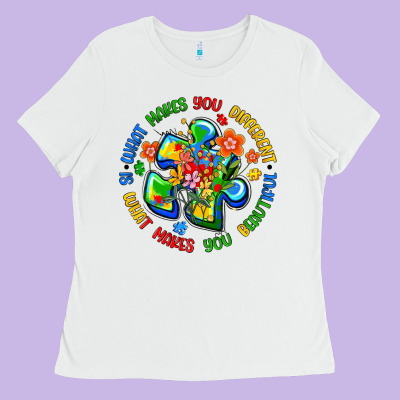 What Makes You Different Is What Makes You Beautif Ladies Tee Designed By Artiststas