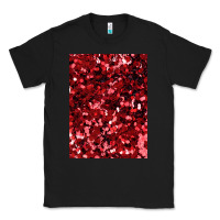 Black red glitter party sequins Classic Tee - lanVoArt