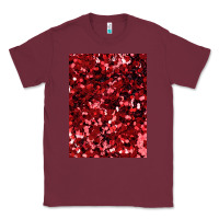Burgundy red glitter party sequins Classic Tee - lanVoArt