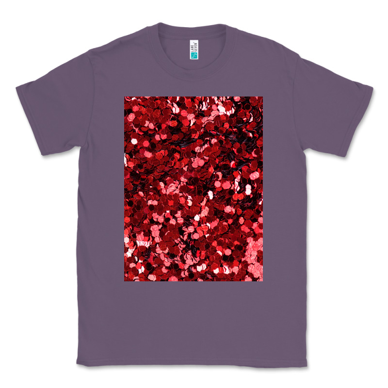 Red Glitter Party Sequins Classic Tee by lanVoArt | Teevron
