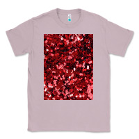 Lilac red glitter party sequins Classic Tee - lanVoArt