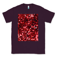 Plum red glitter party sequins Classic Tee - lanVoArt