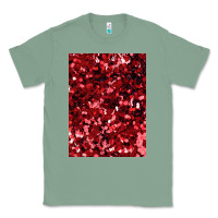 Sage red glitter party sequins Classic Tee - lanVoArt