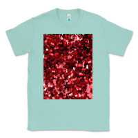 Seafoam red glitter party sequins Classic Tee - lanVoArt