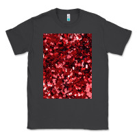 Smoke red glitter party sequins Classic Tee - lanVoArt
