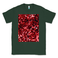 Sports Green red glitter party sequins Classic Tee - lanVoArt