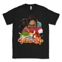 Black afro woman teacher life Classic Tee - NancyCooperArtShop