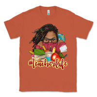 Copper afro woman teacher life Classic Tee - NancyCooperArtShop