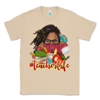 Mushroom afro woman teacher life Classic Tee - NancyCooperArtShop