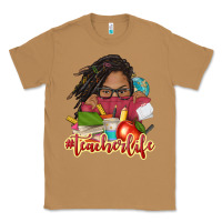 Toasted Coconut afro woman teacher life Classic Tee - NancyCooperArtShop