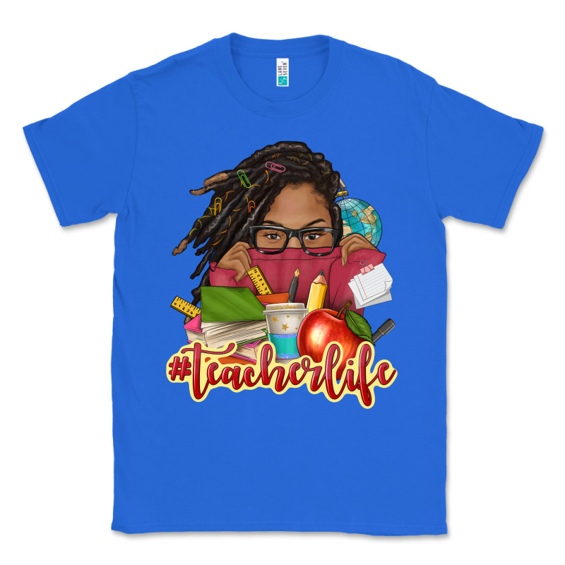 Afro Woman Teacher Life Classic Tee by NancyCooperArtShop | Teevron