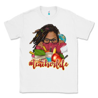 White afro woman teacher life Classic Tee - NancyCooperArtShop
