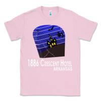 Bubblegum Pink 1886 Crescent Hotel Eureka Springs Arkansas USA Halloween Haunted Bat  Classic Tee - lanVoArt