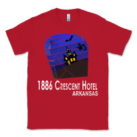 Red 1886 Crescent Hotel Eureka Springs Arkansas USA Halloween Haunted Bat  Classic Tee - lanVoArt