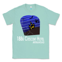 Seafoam 1886 Crescent Hotel Eureka Springs Arkansas USA Halloween Haunted Bat  Classic Tee - lanVoArt