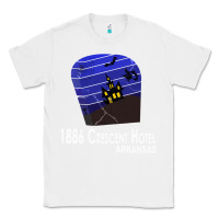 White 1886 Crescent Hotel Eureka Springs Arkansas USA Halloween Haunted Bat  Classic Tee - lanVoArt