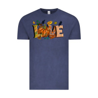 Vintage Denim Fall love Vintage Tee - NancyCooperArtShop