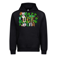 Black st.patricks one lucky cna  nurse Urban Hoodie - BarkalooDesign