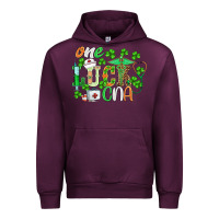 Mauve Wine st.patricks one lucky cna  nurse Urban Hoodie - BarkalooDesign