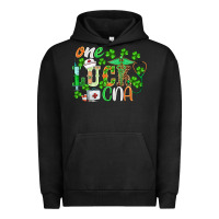 Pigment Black st.patricks one lucky cna  nurse Urban Hoodie - BarkalooDesign