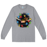 Heather Grey christmas black angus gnome Long Sleeve Tee - CowGirlArtShop