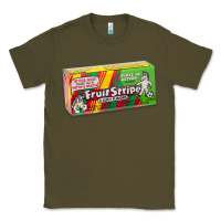 Army Green old school fruit stripe gum Classic Tee - lanVoArt