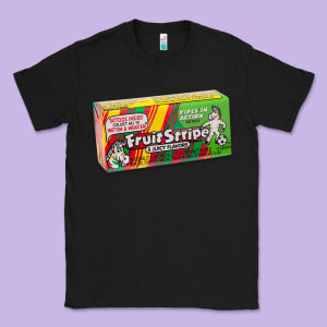 Old School Fruit Stripe Gum Classic Tee Designed By Lanvoart