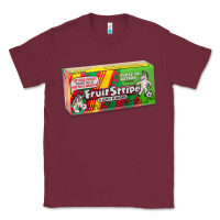 Burgundy old school fruit stripe gum Classic Tee - lanVoArt