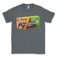 Charcoal Heather old school fruit stripe gum Classic Tee - lanVoArt