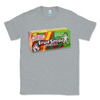 Heather Grey old school fruit stripe gum Classic Tee - lanVoArt