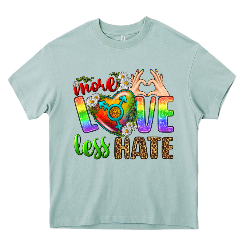 More Love Less Hate Lgbtq Heavy Core Tee by BundleAndBundleShop | Teevron