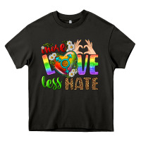 Asphalt More Love Less Hate LGBTQ Heavy Core Tee - BundleAndBundleShop