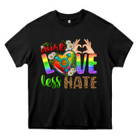 Black More Love Less Hate LGBTQ Heavy Core Tee - BundleAndBundleShop