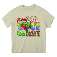 Mossy More Love Less Hate LGBTQ Heavy Core Tee - BundleAndBundleShop