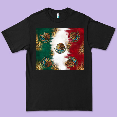 Mexican Flag Premium Tee Designed By Ranaportraitstore