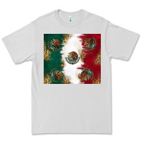 Dove Grey Mexican Flag Premium Tee - RanaPortraitStore