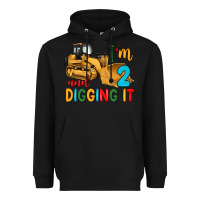 Black i'm 2 and digging it Heavyweight Hoodie - Artiststas