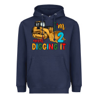 Navy i'm 2 and digging it Heavyweight Hoodie - Artiststas