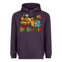 Plum i'm 2 and digging it Heavyweight Hoodie - Artiststas