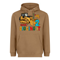 Toasted Coconut i'm 2 and digging it Heavyweight Hoodie - Artiststas