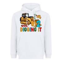 White i'm 2 and digging it Heavyweight Hoodie - Artiststas