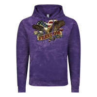 Cloud Purple Freedom America Eagle 4th of july Vintage Hoodie - HowdyJamesFarm