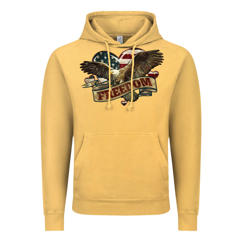Freedom America Eagle 4th Of July Vintage Hoodie by HowdyJamesFarm | Teevron