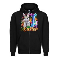 Black MY easter Zipper Hoodie - CowhideDigitalArt