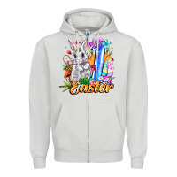 Dove Grey MY easter Zipper Hoodie - CowhideDigitalArt