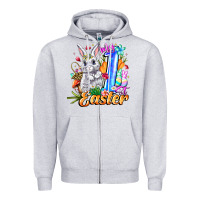 Heather Grey MY easter Zipper Hoodie - CowhideDigitalArt